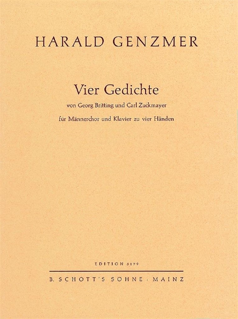 Vier Gedichte GeWV 61